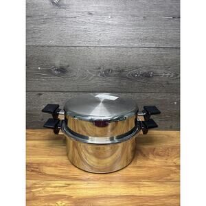 Royal Prestige 7 Ply SS Titanium Silver Alloy Copper 5Qt Stock Pot with Lid